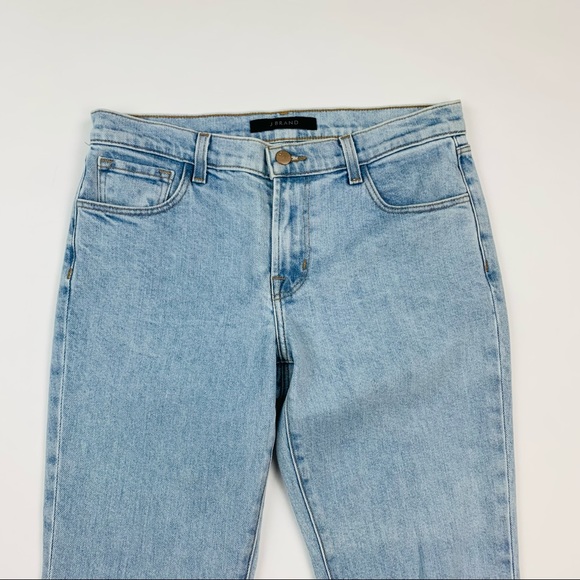 J Brand Selena Cropped Distressed Jeans Sz 28 - Picture 2 of 11